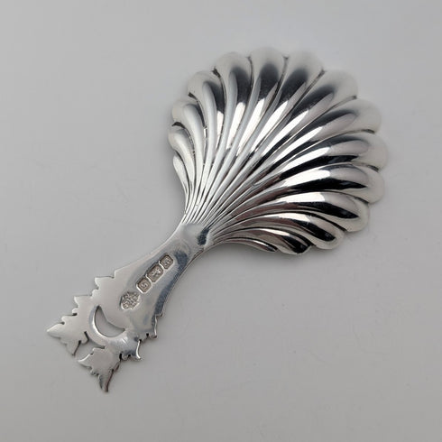 1910 年英國古董純銀茶罐湯匙 William Hutton